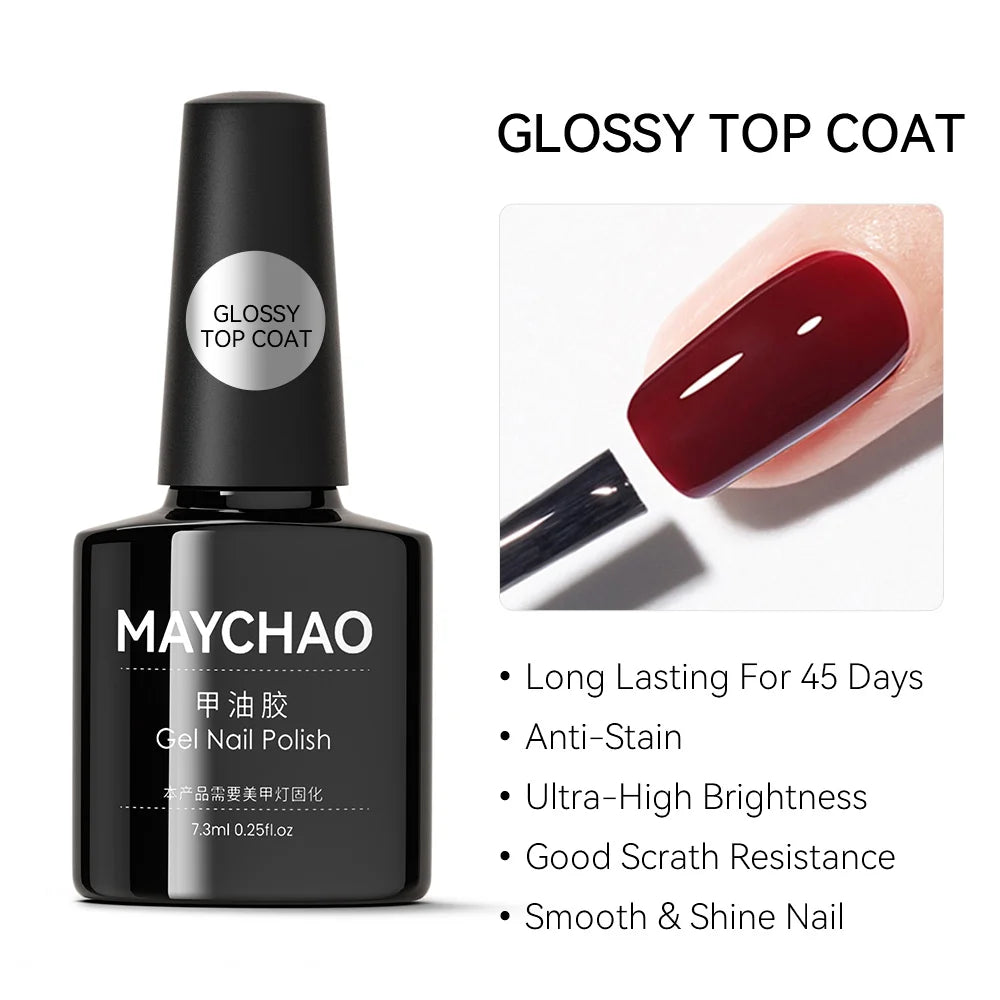 MAYCHAO 7.3ml Transparent Jelly Nude Gel Polish