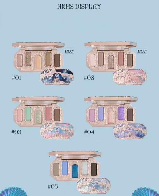 Flower Knows Moonlight Mermaid 8-Color Eyeshadow Palette