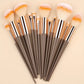 13-Piece Soft Makeup Brush Set - Foundation Blush and Eye Tools