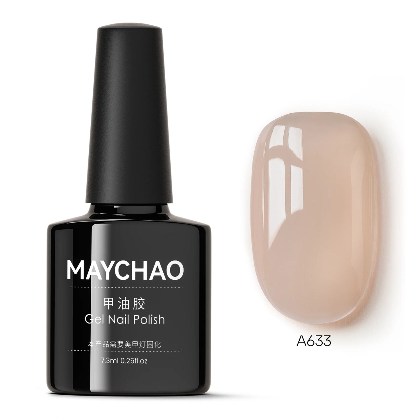 MAYCHAO 7.3ml Transparent Jelly Nude Gel Polish