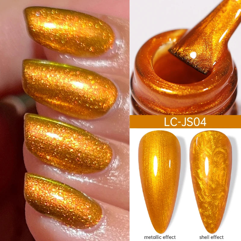 LILYCUTE 5ml Metallic Painting Liner Gel - Gold Silver Nail Art