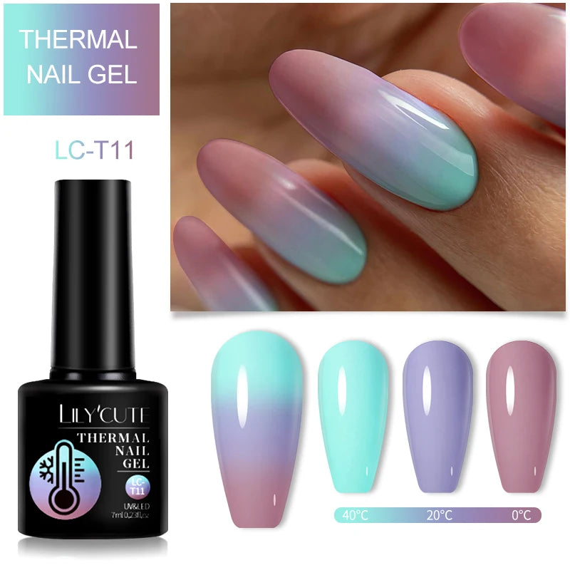 LILYCUTE 7ml Thermal Color-Changing Gel Nail Polish