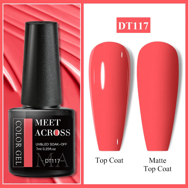 MEET ACROSS 7ml Wine Red French Gel Polish
