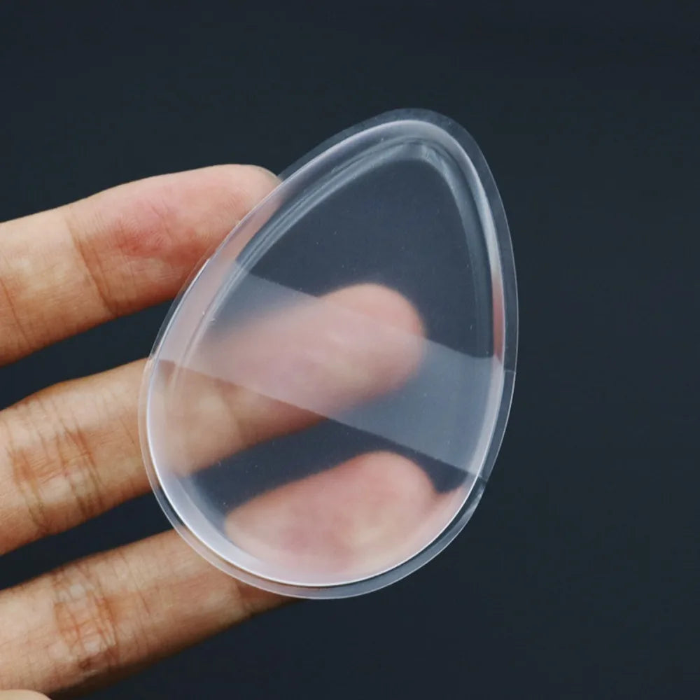 Reusable Transparent Silicone Makeup Sponge - Non-Absorbent Beauty Tool