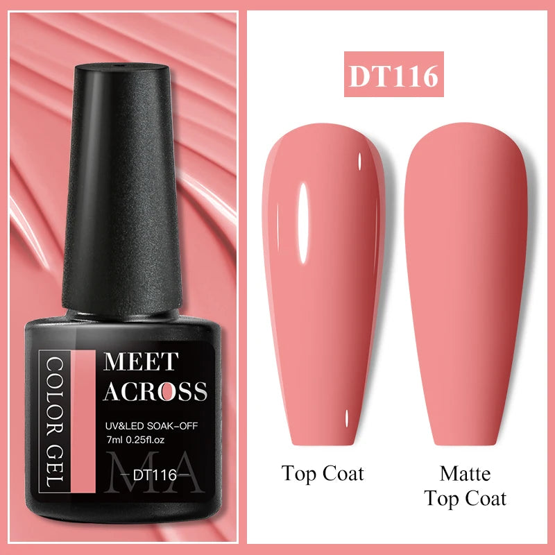 MEET ACROSS 7ml Wine Red French Gel Polish