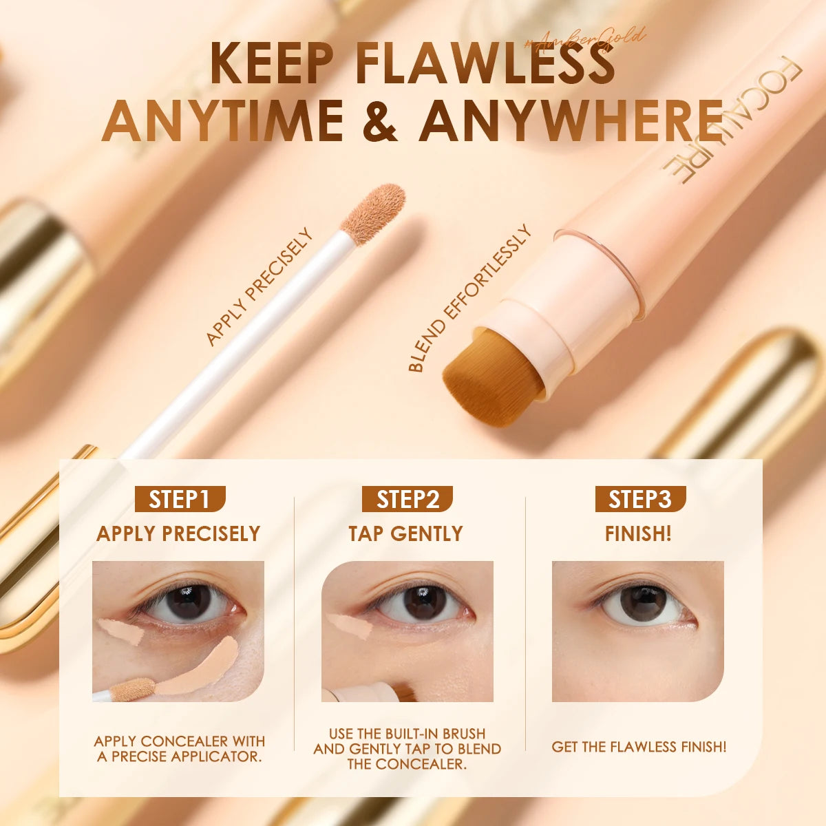FOCALLURE 7-Color Matte Concealer Contour Cream