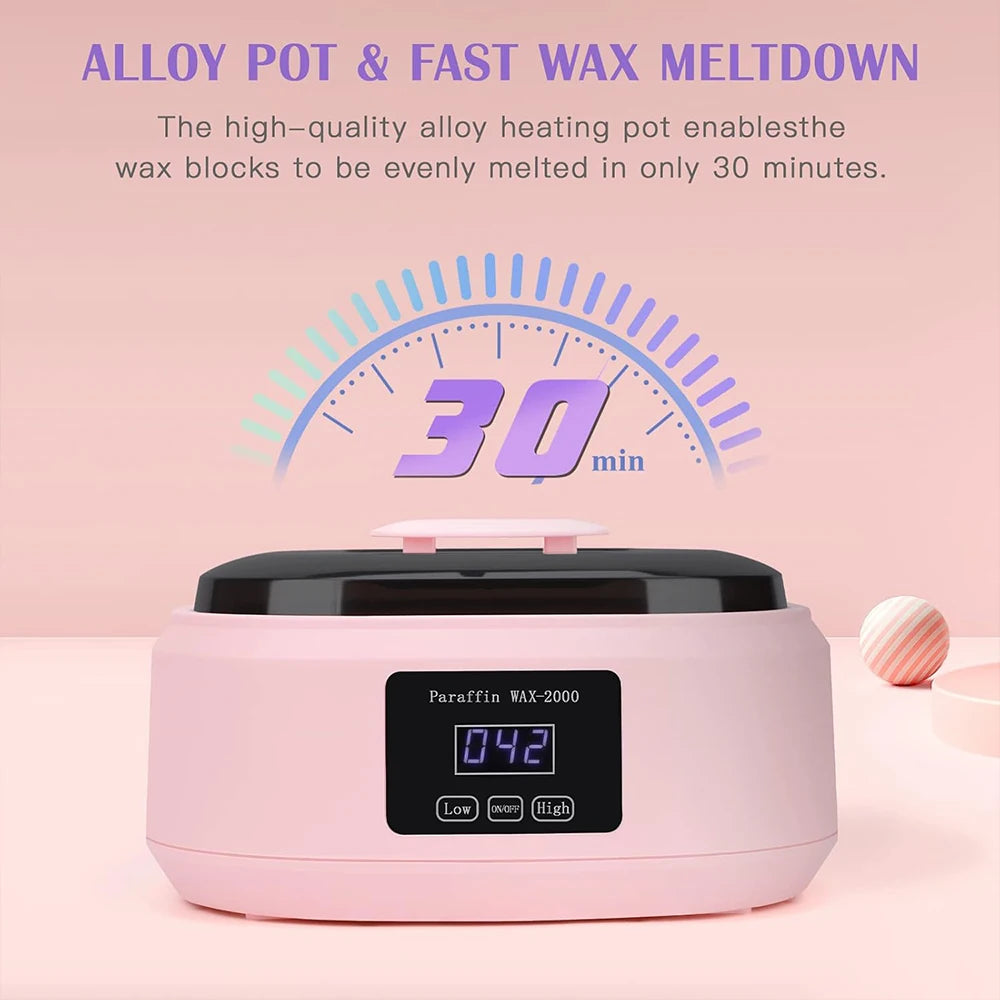 200W Digital Wax Heater - Hands Feet and Body Hair Removal Warmer