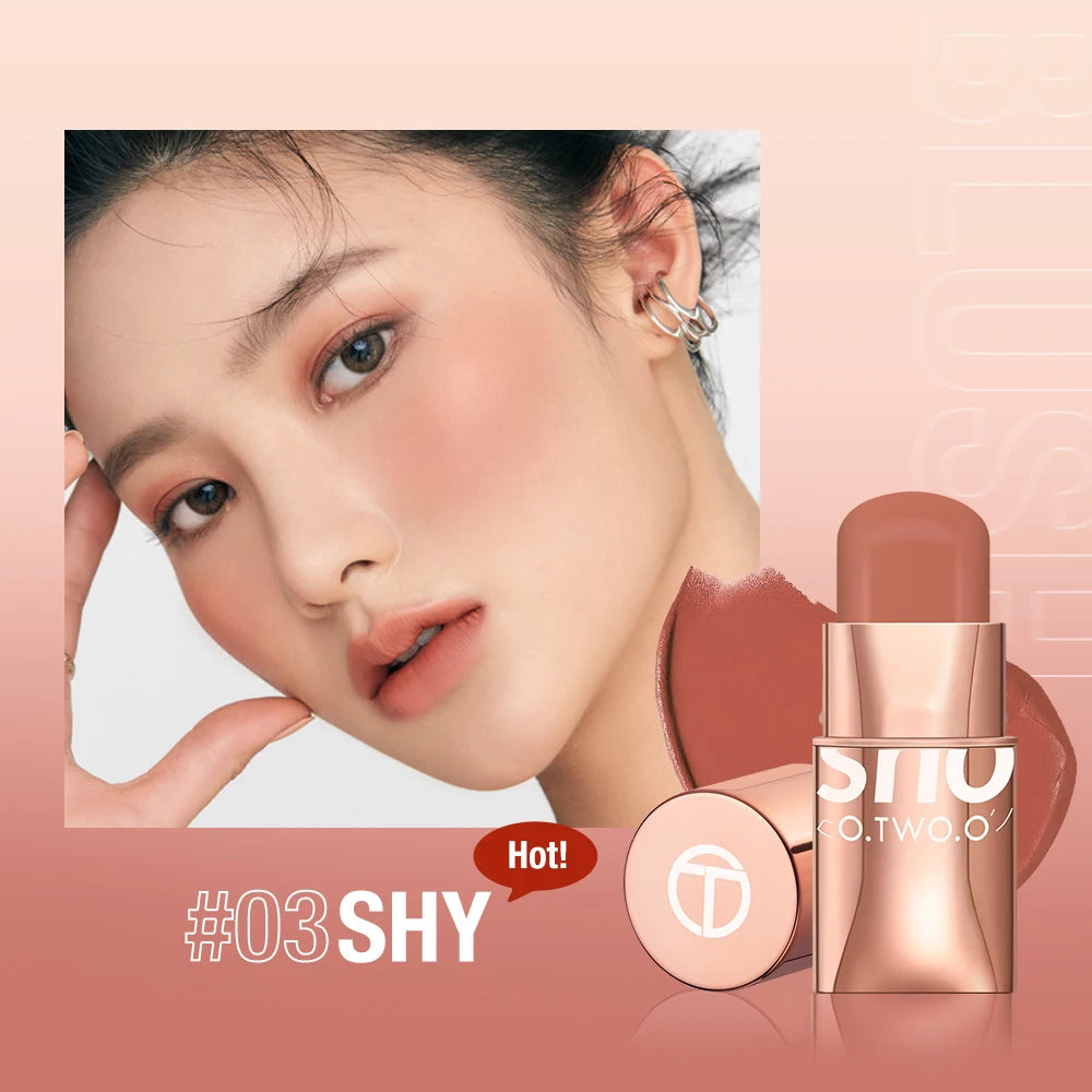 O.TWO.O High Pigment Blush Stick - Lip Cheek and Eye Cream
