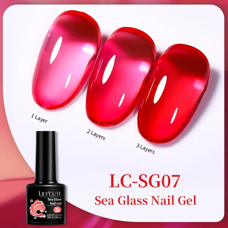 LILYCUTE 7ml Base and No-Wipe Top Coat Gel Polish