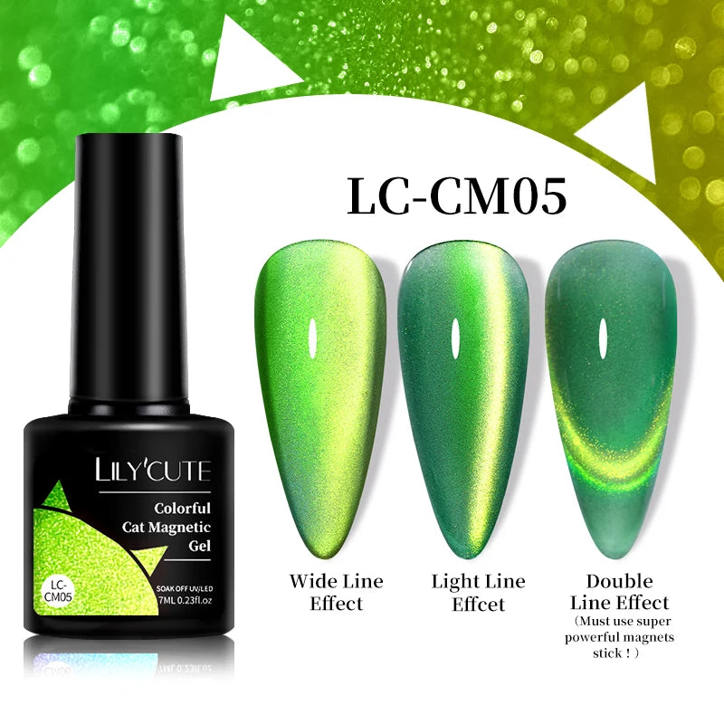 LILYCUTE 7ml 9D Cat Eye Magnetic Gel Polish