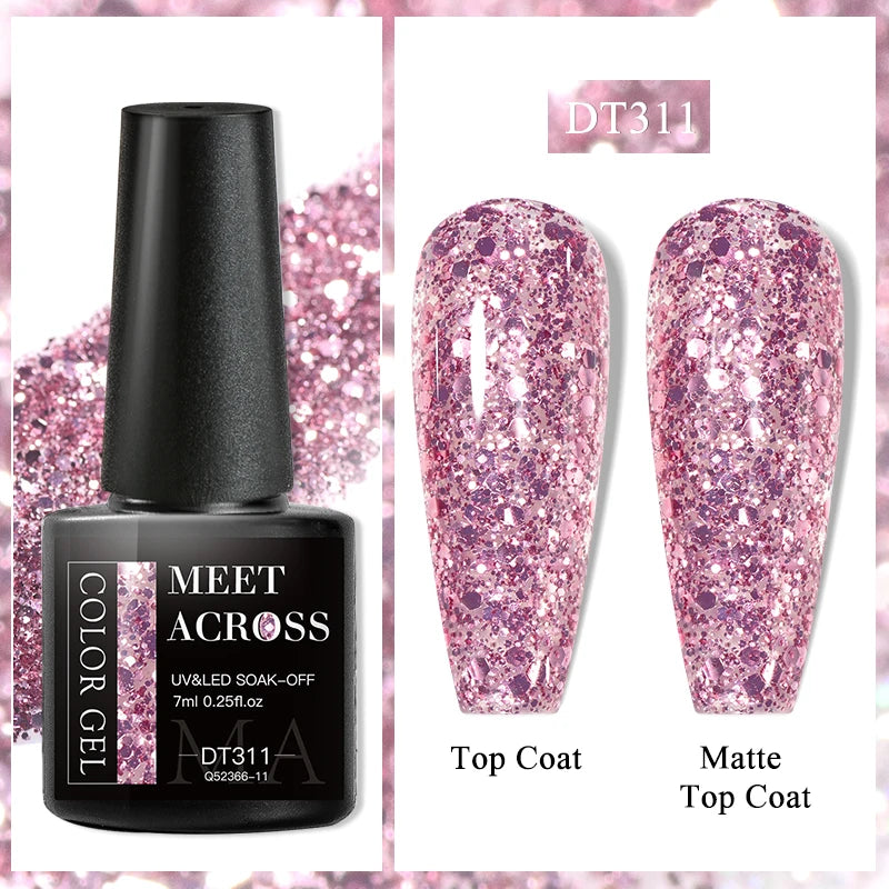 MEET ACROSS 7ml Wine Red French Gel Polish