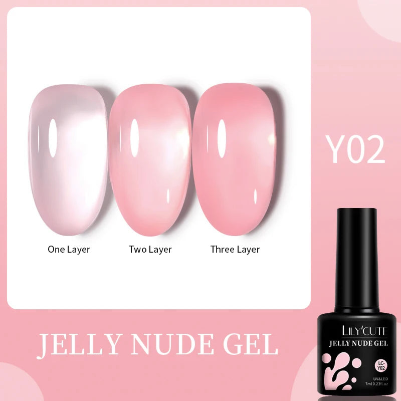 LILYCUTE 5ml Reflective Glitter Liner Gel - Champagne Nail Art