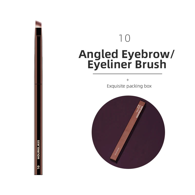 Hourglass-Style Sculpting Makeup Brush - Powder and Eye Tool