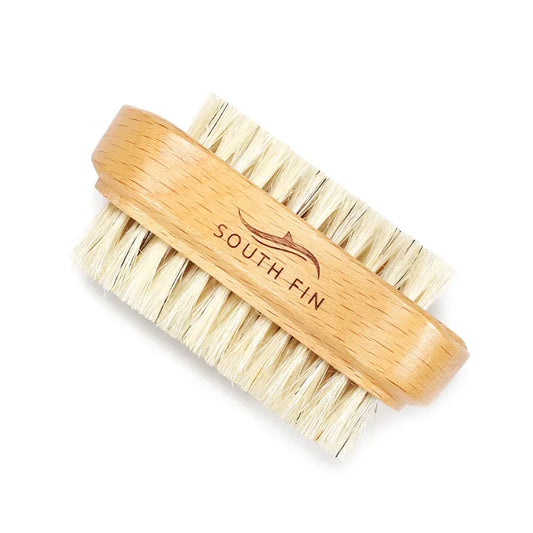 Double-Sided Wooden Nail Cleaning Brush - Manicure Pedicure Scrubber