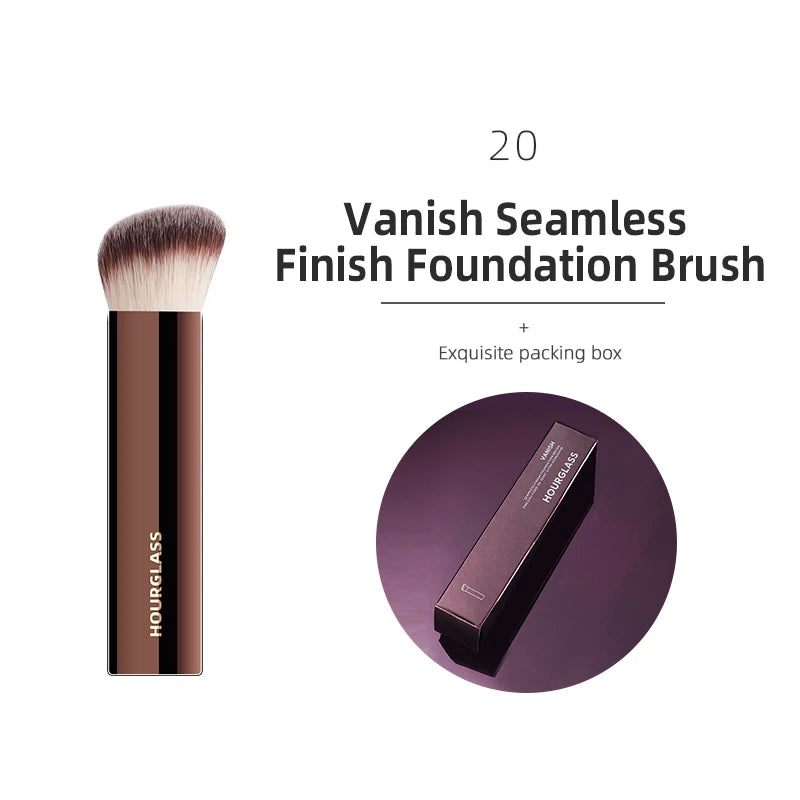 Hourglass-Style Sculpting Makeup Brush - Powder and Eye Tool