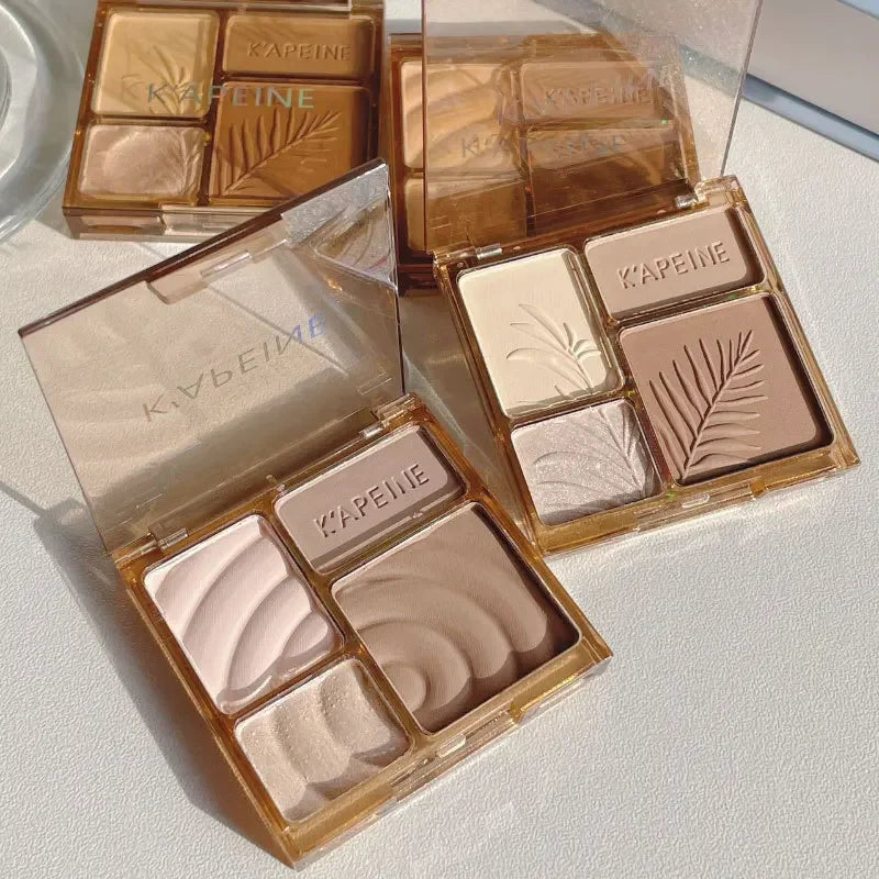 4-Color Blush Highlighter Contour Palette