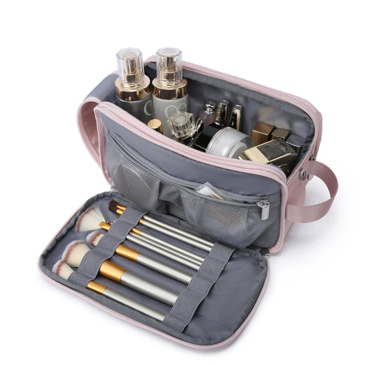 BAGSMART Waterproof Travel Cosmetic Bag - Lightweight Dopp Kit