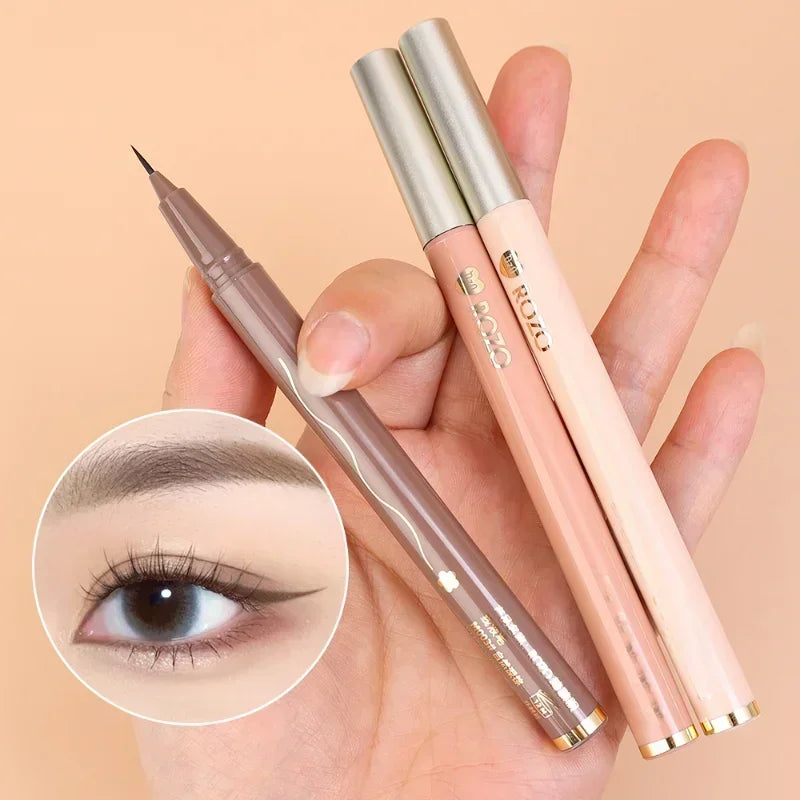 7-Color Glitter Eyeliner Pencil Set - Champagne Gold Eye Makeup