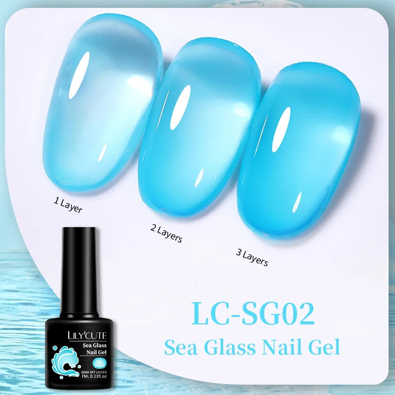 LILYCUTE 7ml Base and No-Wipe Top Coat Gel Polish