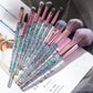 10-Piece Soft Detail Makeup Brush Set - Blush Foundation and Eye Tools