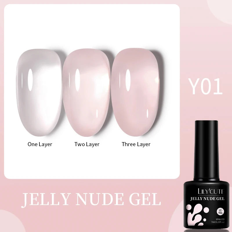 LILYCUTE 5ml Reflective Glitter Liner Gel - Champagne Nail Art