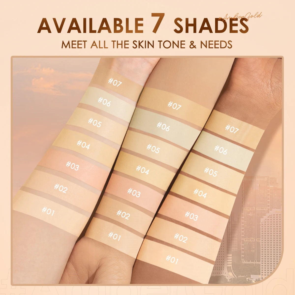 FOCALLURE 7-Color Matte Concealer Contour Cream