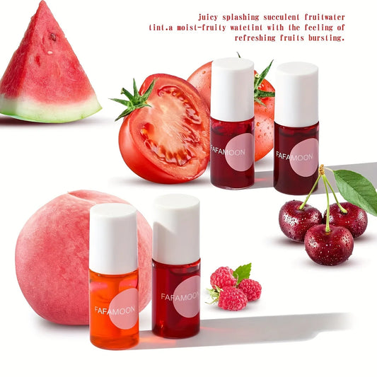 Fruity Water Gloss Lip Tint - Moisturizing Waterproof Liquid Color