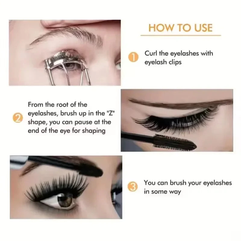 4D Curling Mascara - Waterproof Lengthening Lash Makeup