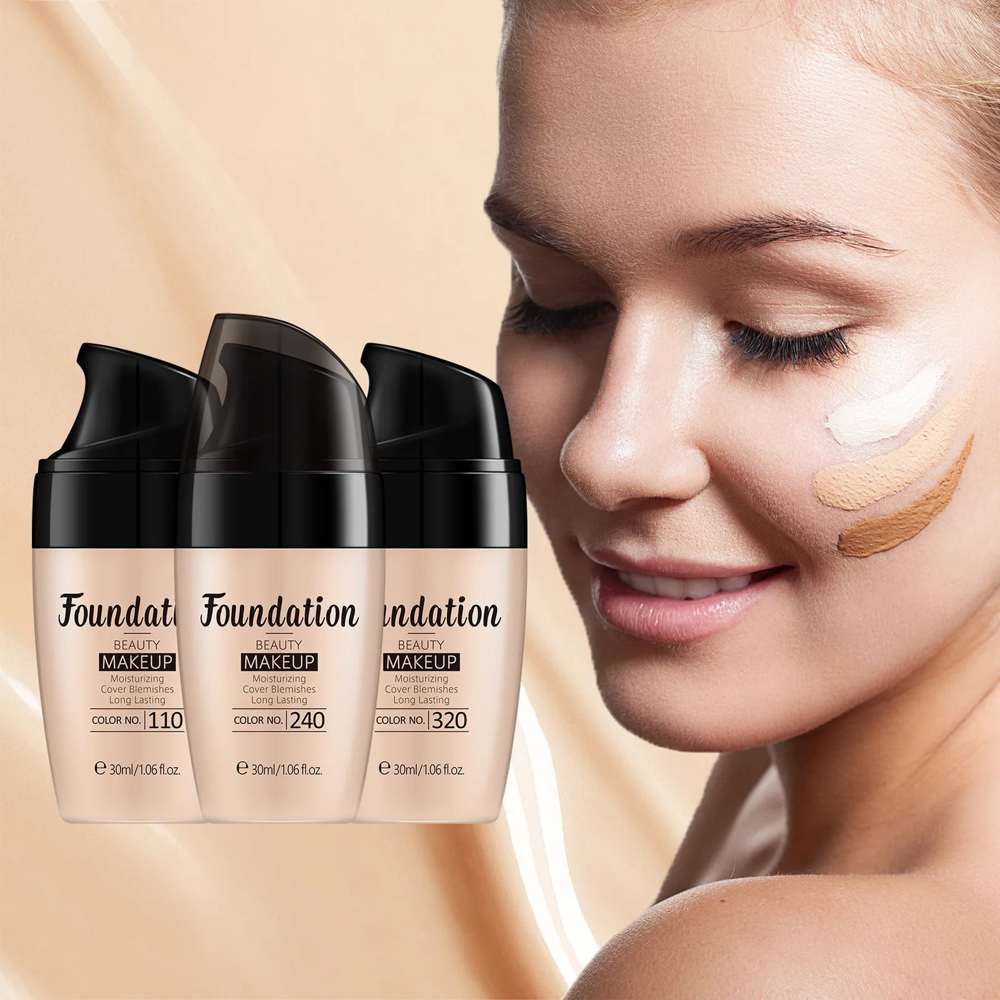 LAIKOU 30ML Hydrating Natural Finish Liquid Foundation