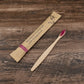 10-Piece Colorful Bamboo Toothbrush Set - Soft Charcoal Bristles