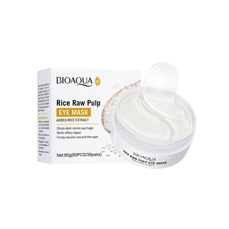 BIOAQUA White Rice Collagen Eye Mask - 60-Piece Eye Patch Box