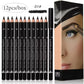 6/12-Piece Waterproof Eyebrow Pencil Set