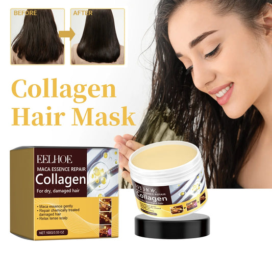 Collagen Hair Mask Treatment - Softening Care for Dry Frizzy Hair
