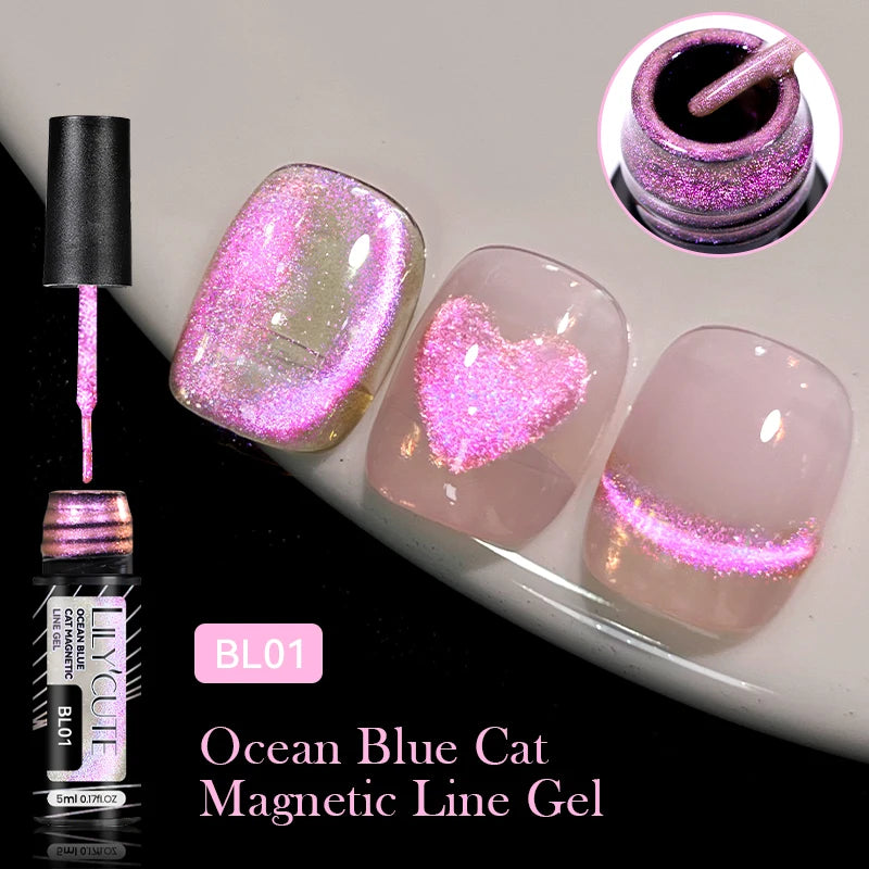LILYCUTE 7ml 9D Cat Eye Magnetic Gel Polish