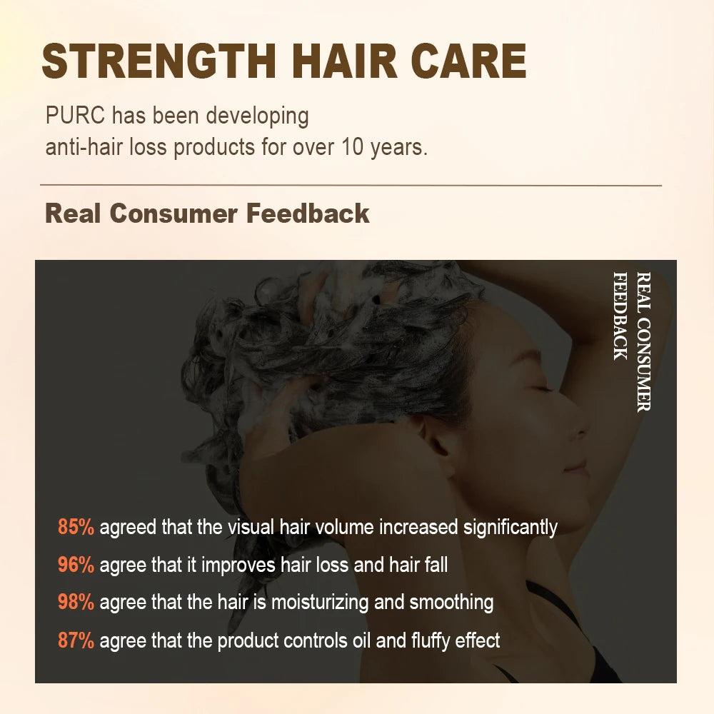 PURC Shampoo and Hair Growth Oil Set - Nourishing Hair Care