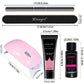 LIMEGIRL 15ml Extension Nail Gel Set with 6W LED Lamp