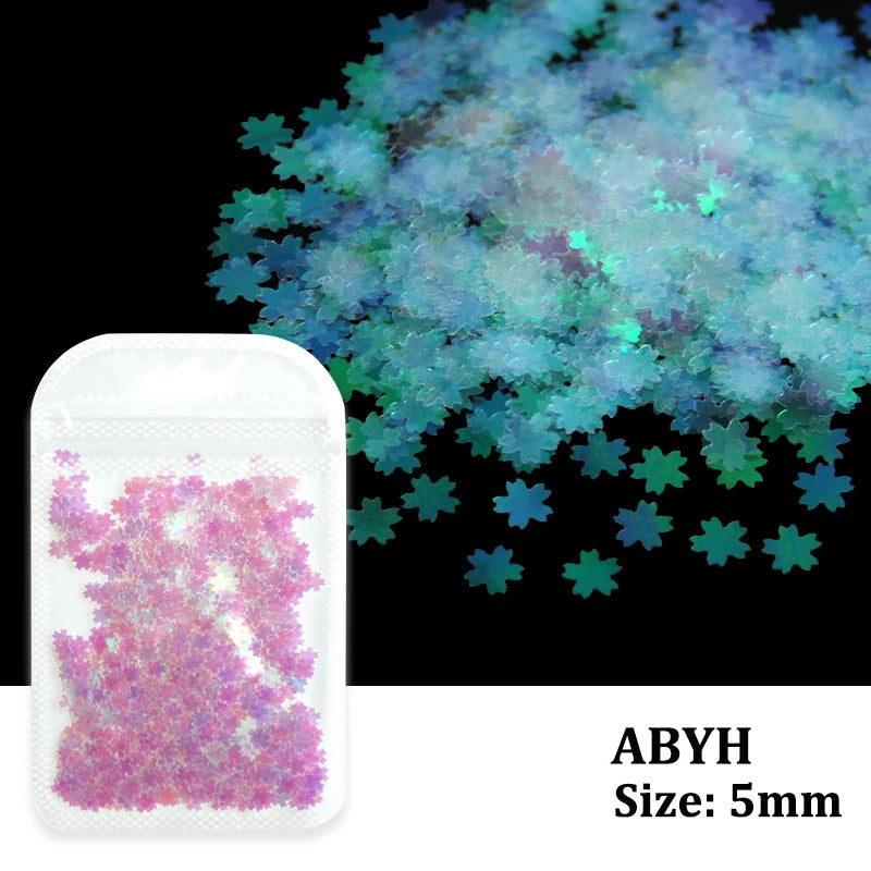 2g Holographic Nail Art Glitter - Star Butterfly Sequins Flakes