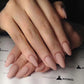 24-Piece Short Press-On Fake Nail Set - Matte Red Nude Brown