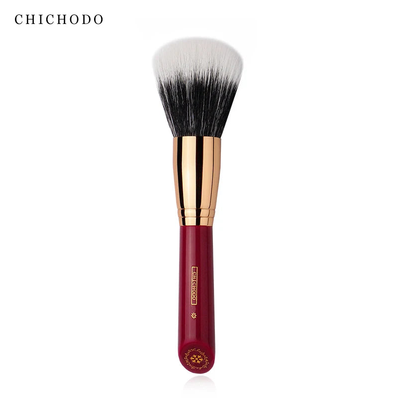 CHICHODO Animal Hair Makeup Brush - Wood Handle Beauty Tool