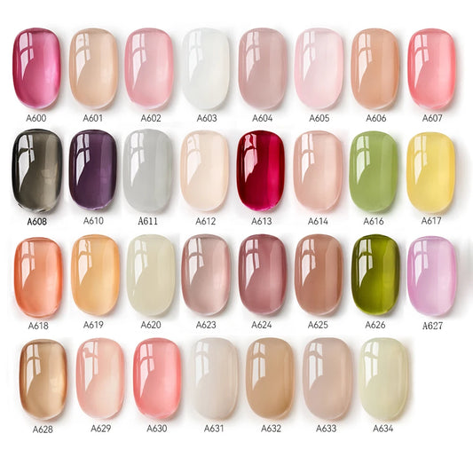 MAYCHAO 7.3ml Transparent Jelly Nude Gel Polish