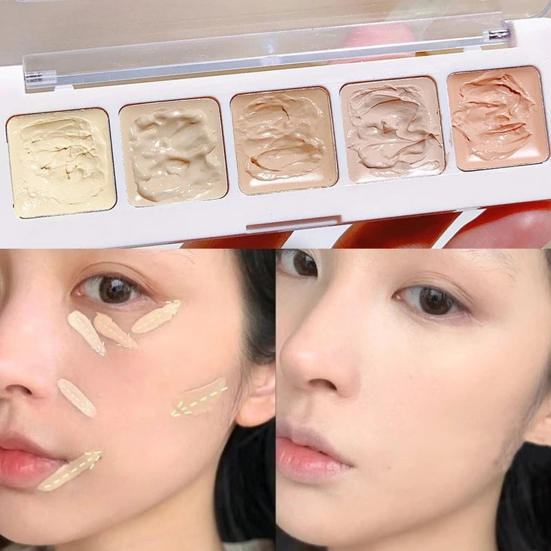 Five-Color Moisturizing Concealer Palette