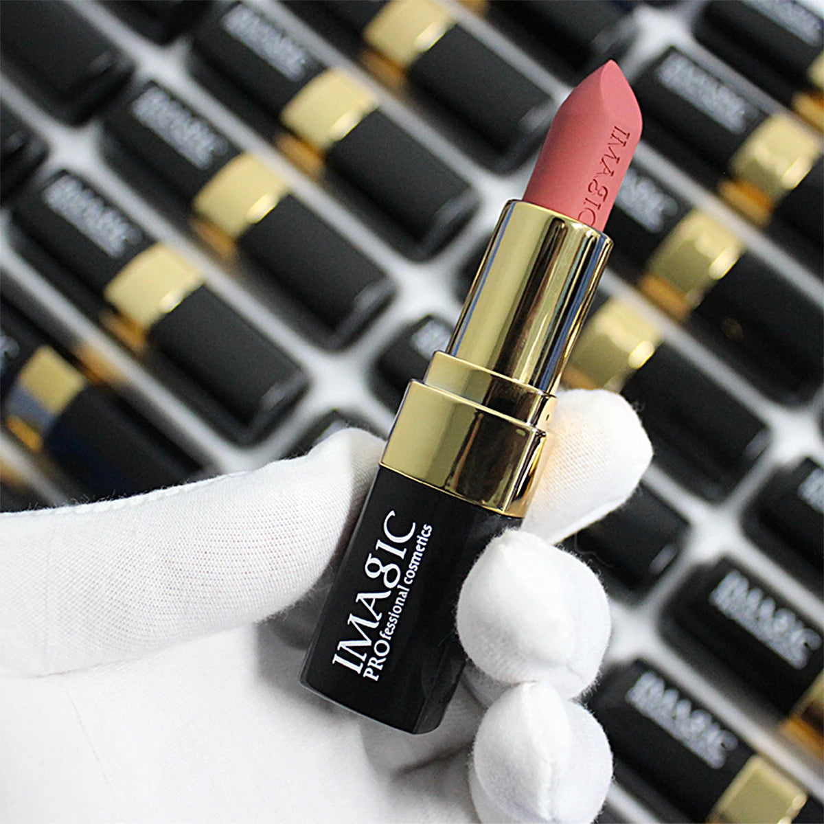 IMAGIC 12-Color Matte Velvet Lipstick Set - Nude Rouge Collection