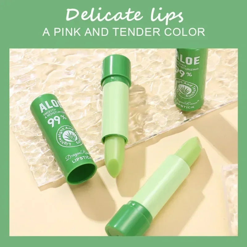 Aloe Color-Changing Lip Balm - Moisturizing Hydrating Lip Care