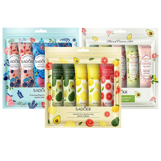 15-Piece Avocado Sakura Hand Cream Set - Moisturizing Care Lotion
