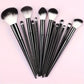 13-Piece Soft Makeup Brush Set - Foundation Blush and Eye Tools