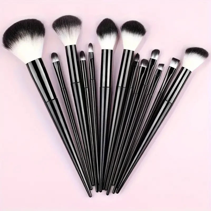 13-Piece Soft Makeup Brush Set - Foundation Blush and Eye Tools