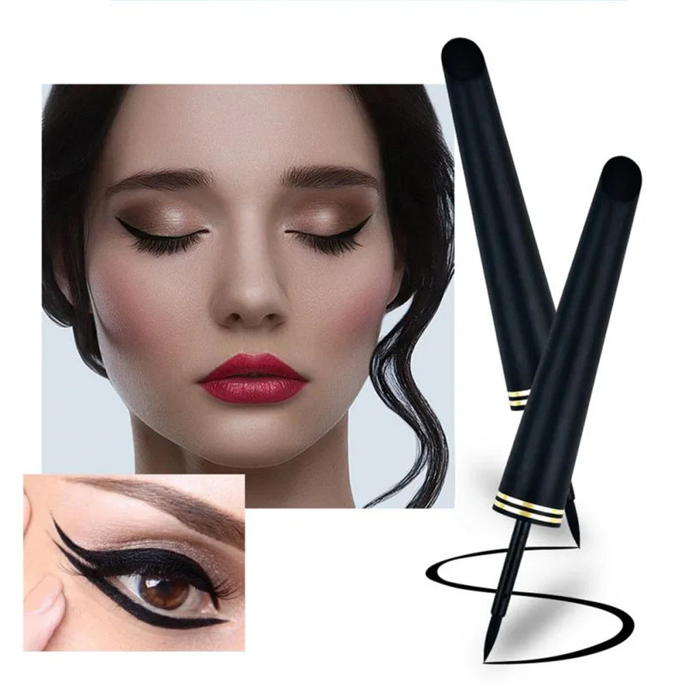 Black Liquid Eyeliner Pencil - Smooth Waterproof Quick-Dry Makeup