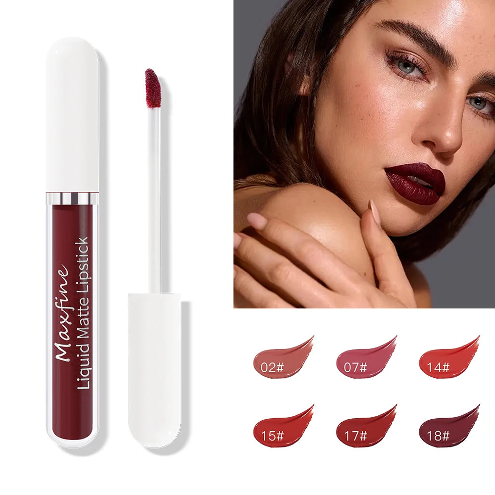 Matte Liquid Lipstick - Waterproof Velvet Lip Glaze