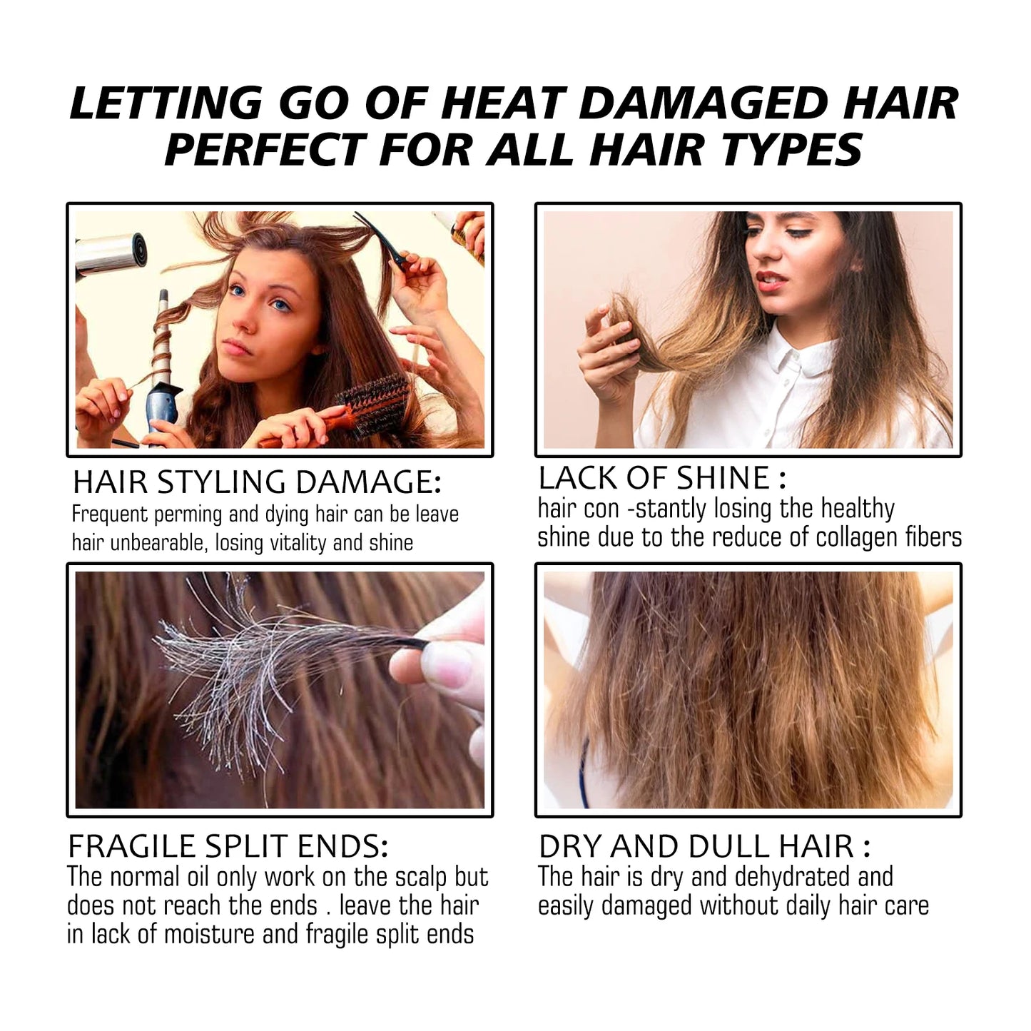 8 Seconds Keratin Hair Cream - Frizz Control Repair Mask