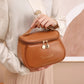 PU Leather Travel Makeup Case - Multi-Functional Toiletry Storage Bag